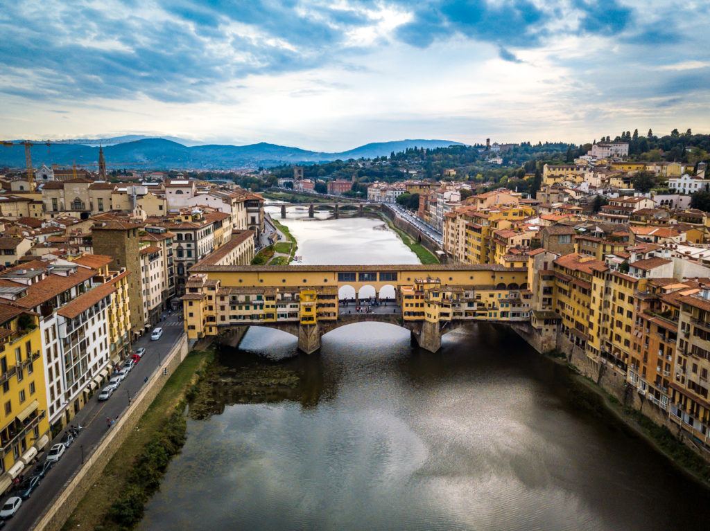 View of Ponte Vecchio in Florence