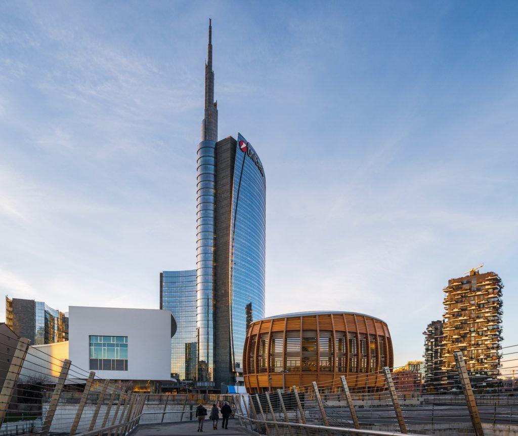 Skyline of Milan Porta Nuova District