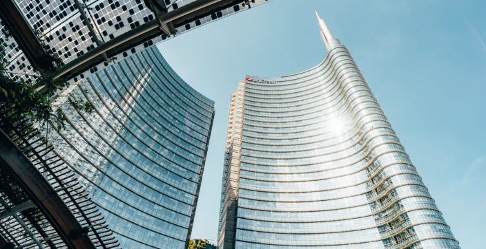 Skyscrapers in Milan Unicredit Tower