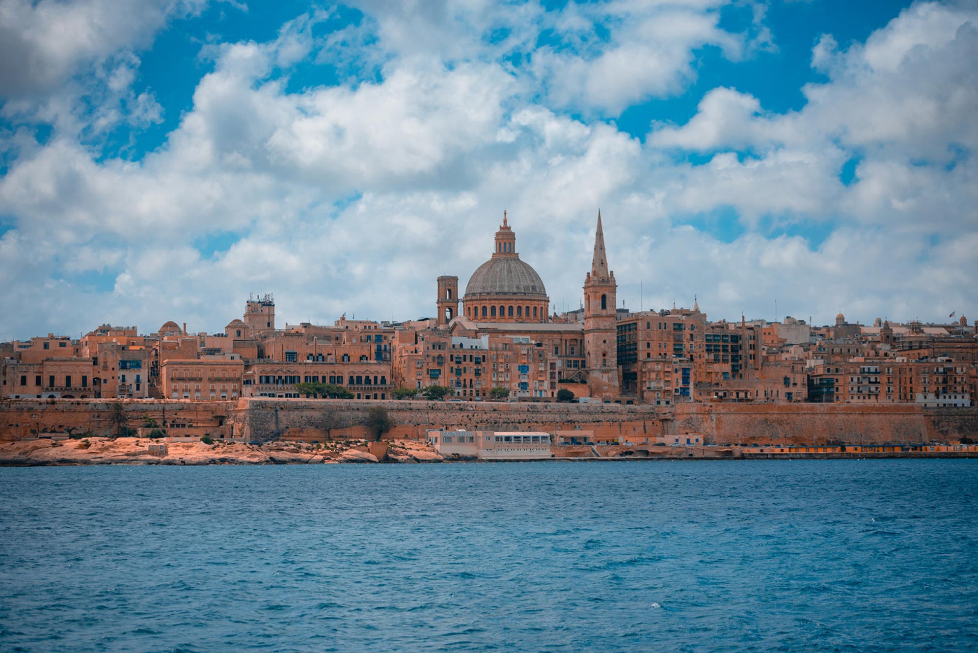 skyline view of Valletta, the Capital of Malta
